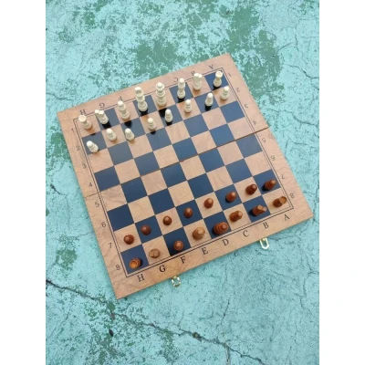 Шахматы-нарды-шашки классические эконом доска 39х39 см