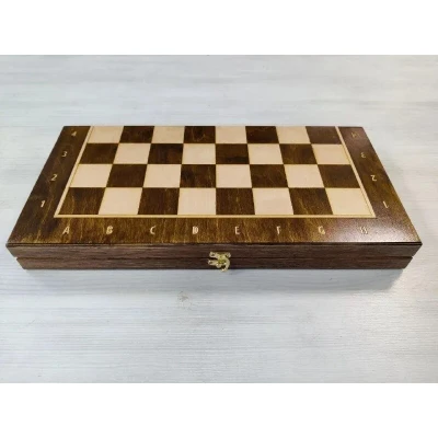 Шахматная доска с нардами в чехле большая 50 на 50 см