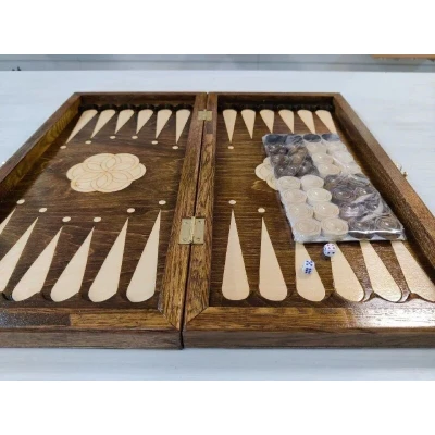 Шахматная доска с нардами в чехле большая 50 на 50 см