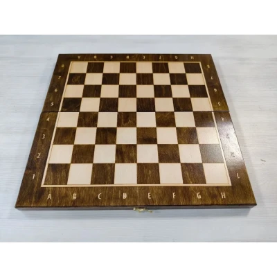 Шахматная доска с нардами в чехле большая 50 на 50 см