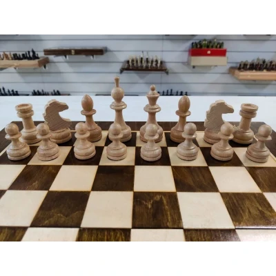 Шахматы нарды шашки из дуба и бука большие в чехле