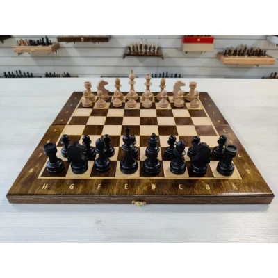 Шахматы нарды шашки из дуба и бука большие в чехле