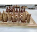 Шахматы ручной работы из дуба на доске 47 на 47 см