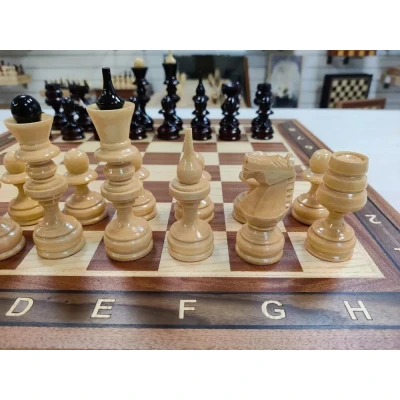 Шахматы подарочные Точенка красное дерево