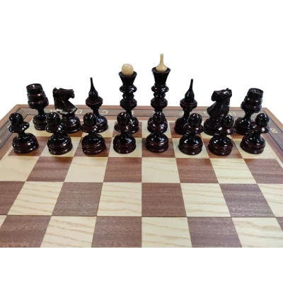 Шахматы подарочные Точенка красное дерево