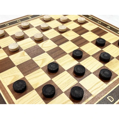 Шахматы-нарды-шашки Красное дерево Суприм