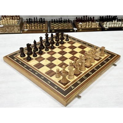 Шахматы-нарды-шашки Красное дерево Суприм