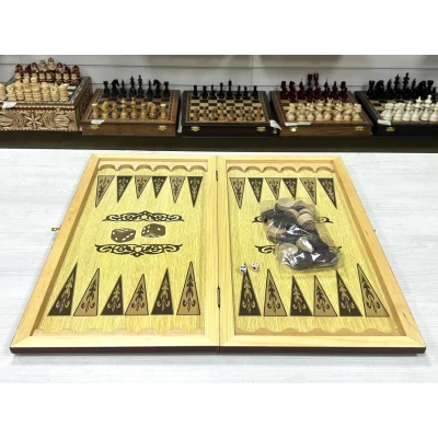 Нарды деревянные Тигр и Лев малые 40 на 40 см