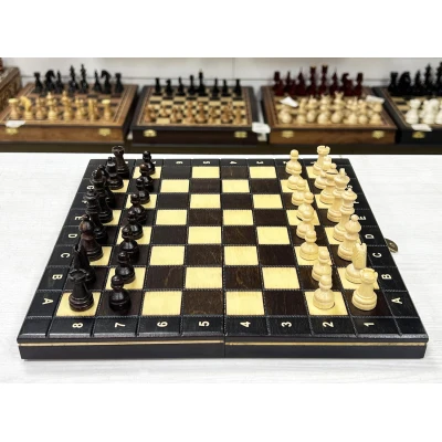 Шахматы дорожные магнит деревянные Мадон