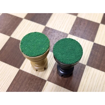 Шахматный ларец Махагон с индийскими фигурами Гамбит 45 см