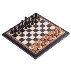 Шахматы деревянные из моренного дуба и бука с утяжелением большие 50 см