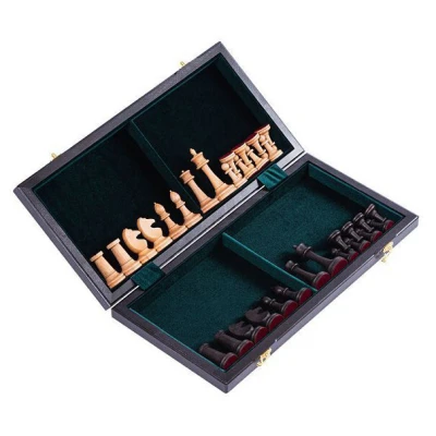 Шахматы деревянные из моренного дуба и бука с утяжелением большие 50 см