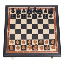 Шахматы подарочные из мореного дуба с фигурами из бука Люкс