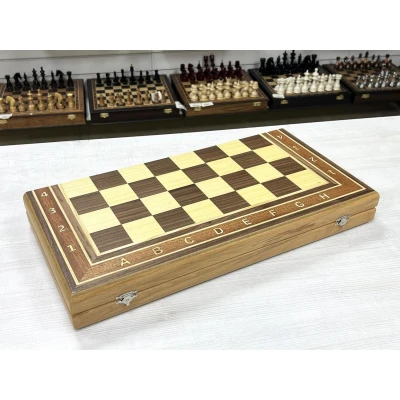 Шахматная доска Турнир орех без фигур большая