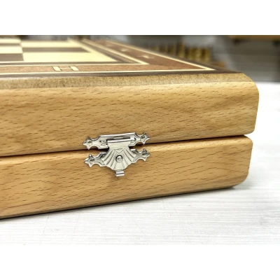 Шахматная доска Турнир орех без фигур большая