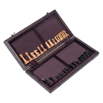 Шахматы подарочные из дуба с фигурами Стаунтон бук Люкс