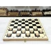 Шашки деревянные 64 клетки бук доска 42 на 42 см
