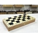 Шашки деревянные 64 клетки бук доска 42 на 42 см