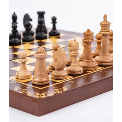 Шахматы Византия Люкс с утяжеленными фигурами из бука