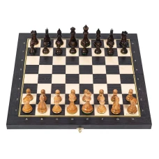 Шахматы профессиональные Суприм глянцевые венге большие