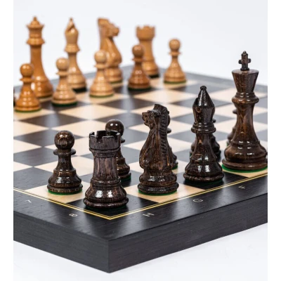 Шахматы профессиональные Суприм глянцевые венге большие