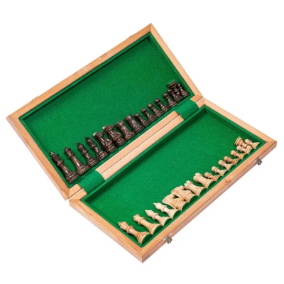 Шахматы турнирные Суприм глянцевые красное дерево дуб