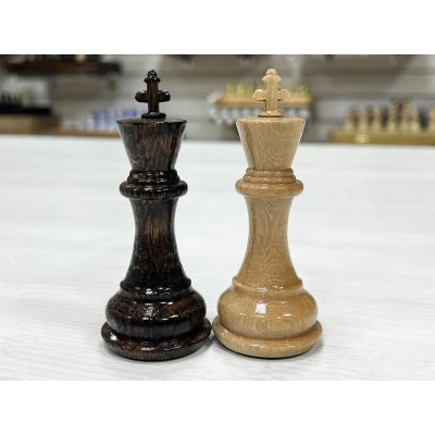 Шахматные фигуры Суприм из дуба лакированные