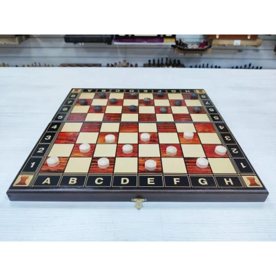 Шахматная доска с нардами и шашками Презент без фигур