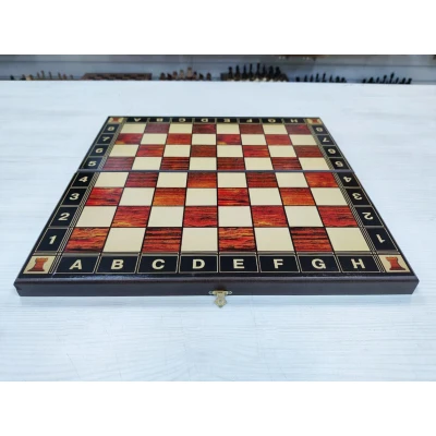 Шахматная доска с нардами и шашками Презент без фигур