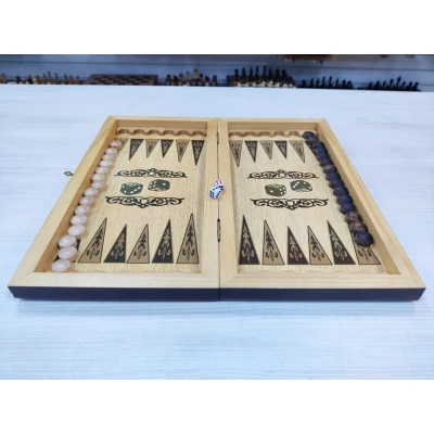 Шахматная доска с нардами и шашками Презент без фигур