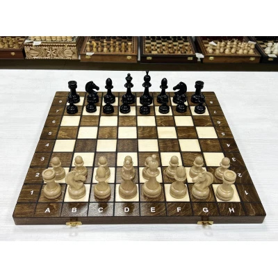 Шахматы шашки деревянные турнирные большие 3