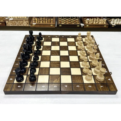 Шахматы шашки деревянные турнирные большие 3