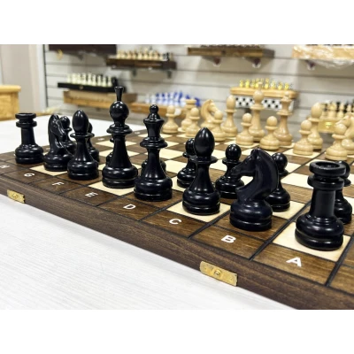 Шахматы шашки деревянные турнирные большие 3