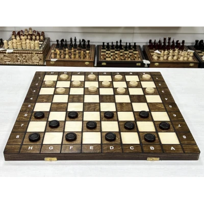 Шахматы шашки деревянные турнирные большие 3