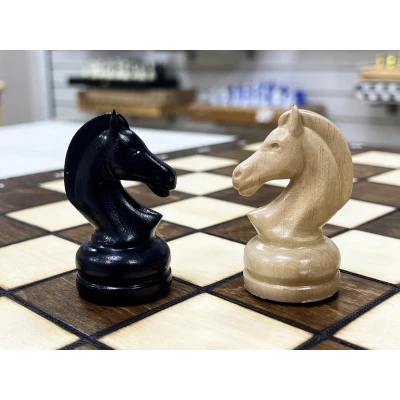 Шахматы шашки деревянные турнирные большие 3