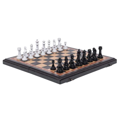 Шахматы подарочные Венге с фигурами Итальянский дизайн черно-белые