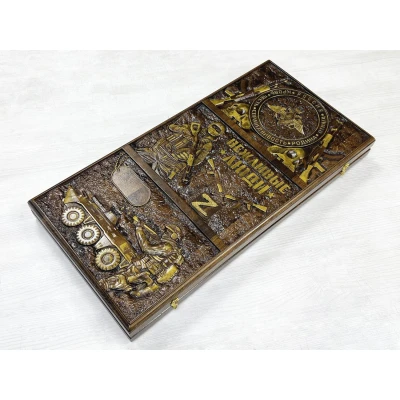 Нарды ручной работы подарочные Вежливые люди 60см