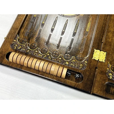 Нарды ручной работы подарочные Вежливые люди 60см