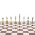  Шахматы из камня "Стаунтон" доска 40х40 см лемезит мрамор фигуры металл / Шахматы подарочные / Набор шахмат / Настольная игра