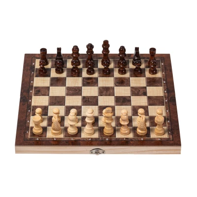 Шахматы нарды шашки 3 в 1 для детей и взрослых, деревянные подарочные средние