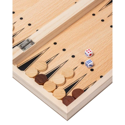 Шахматы нарды шашки 3 в 1 для детей и взрослых, деревянные подарочные средние