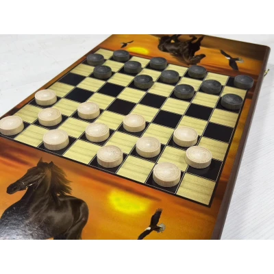 Нарды деревянные Жеребец большие 60 см