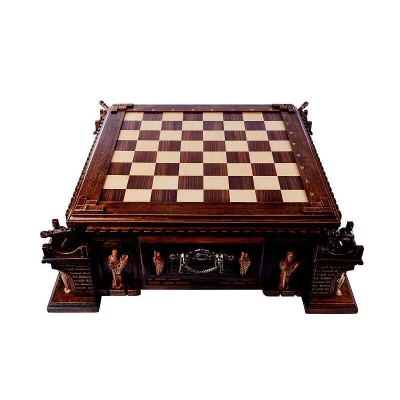 Шахматы резные в ларце "Пушка", Haleyan