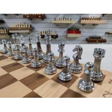Шахматы подарочные Итальянский дизайн 41.5 см светлые