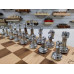 Шахматы Итальянский дизайн 41.5 см светлые