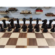 Шахматы карельская береза Стаунтон орех в ларце