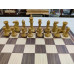 Шахматы профессиональные на доске из ореха 50 на 50 см с утяжеленными фигурами из композита