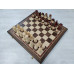 Шахматы ручной работы Матросы на доске из ореха 50 на 50 см