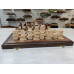 Шахматы подарочные в ларце из дуба с резными фигурами Матросы 