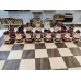 Шахматы ручной работы Матросы на доске из ореха 50 на 50 см